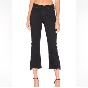 Mother The Insider Crop Two Step Fray Not Guilty Wash High Rise Jeans Size 27